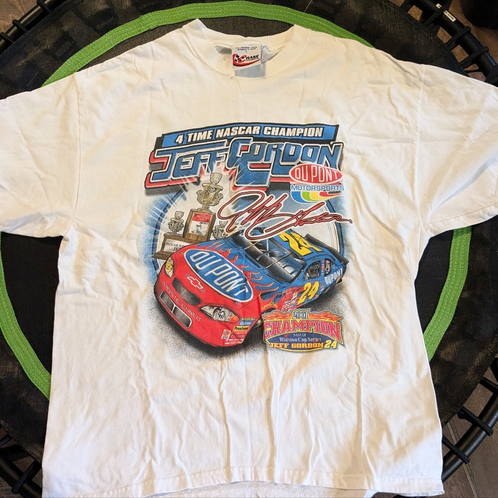 Vintage Jeff Gordon 2001 NASCAR Champion Winston Cup Double Sided Size L